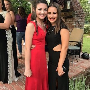 Lulus black homecoming or prom dress